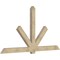 Ekena Millwork Kennewick Rough Sawn Timber Gable Bracket, Douglas Fir, 108"W x 58"H x 4"D x 6"F, 13/12 Pitch GBW108X58X0406KEN00RDF - alternate 5